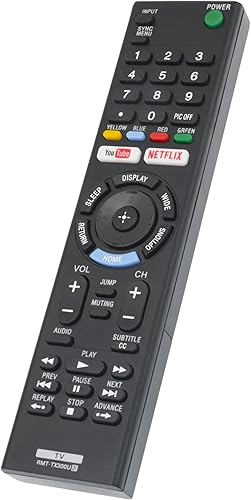 Miniatura 3 de Allimity RMT-TX300U RMTTX300U - Control remoto de repuesto compatible con Sony 4K Smart TV KD-49X700E KD-55X700E KD-65X730F KD-50X690E KD-43X720E