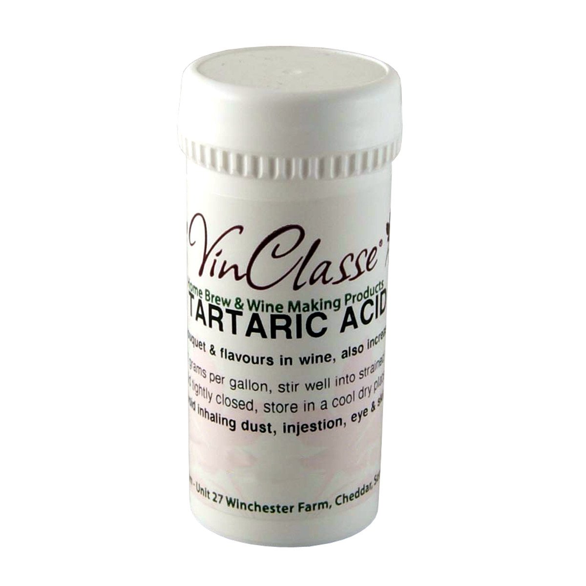 Vinclasse Tartaric Acid - 50 Gram Tub