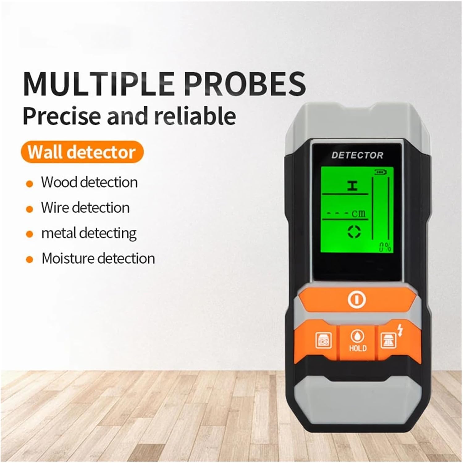 Stud Finder 4 In 1 Metal Detector Stud Finder Wall Scanner AC Wood Wiring Finder Cable Wires Depth Moisture Tracker Wall Detector(GD213)