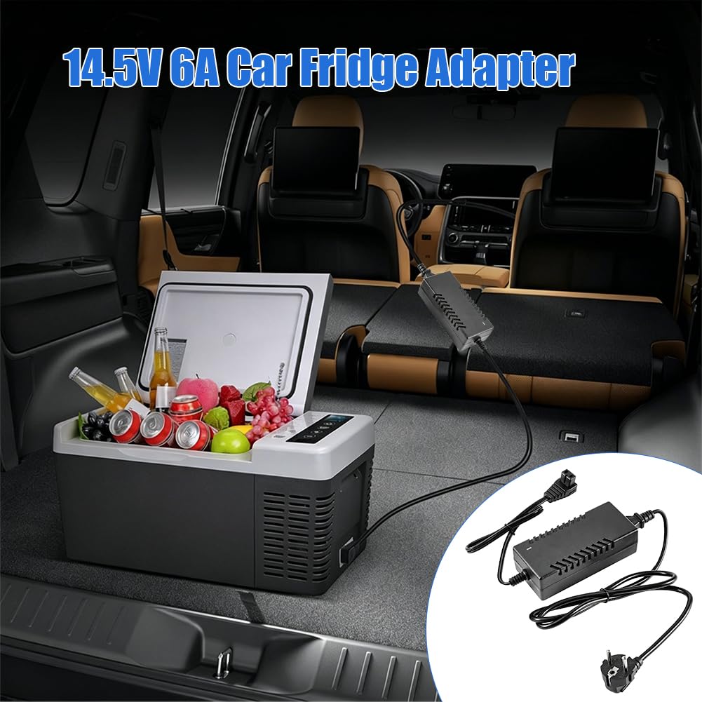 14,5V 6A Adapter Ladegerät für Autokühlschrank mit Dometic,Alpicool, ARB, ICECO, Setpower, Aspenora, Ausranvik, AstroAI, JoyTutus, Kalamera, F40C4TMP Gefrierschrank Netzkabel
