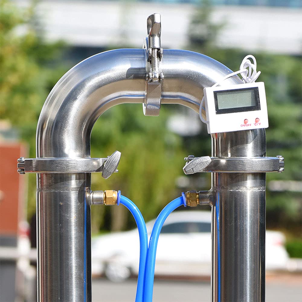 Tubular distillation column distilled equipment with copper net alcohol production home brewed brandy vodka whisky moonshine (2 With copper mesh)
