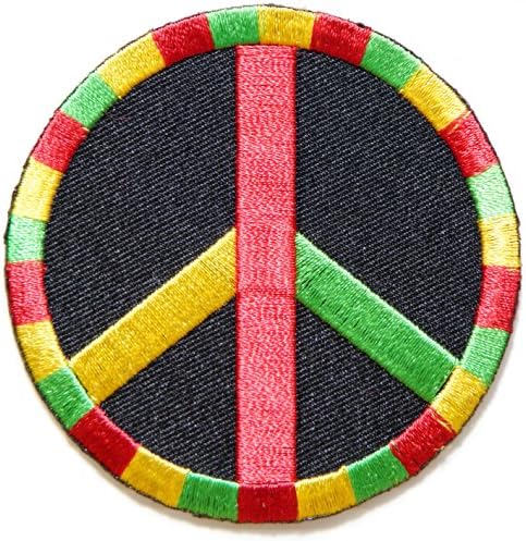 Peace Judah Rasta Rastafari Reggae Logo Jacket T shirt Patch Sew Iron on Embroidered Badge Sign Costume