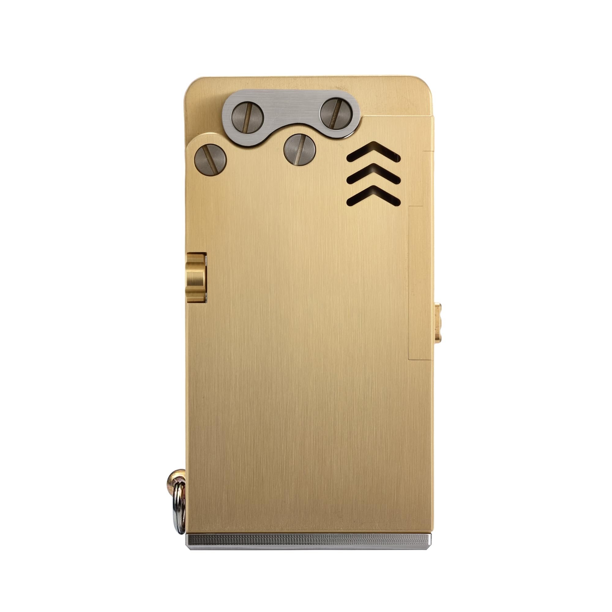 One-Touch Ejection Ignition Classic Retro Windproof Soft-Flame Copper Kerosene Lighter Refillable Outdoor Safety Lock Flip-Top Fluid Lighter Mechanical