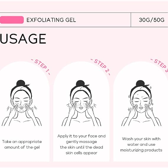 Purifying Exfoliating Gel, Exfoliating Face Scrub, Gentle Body Scrubber Moisturizing Gels, Deep Cleansing Moisturizing Facial Scrub, For All Skin Types (1PC)