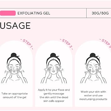 Purifying Exfoliating Gel, Exfoliating Face Scrub, Gentle Body Scrubber Moisturizing Gels, Deep Cleansing Moisturizing Facial Scrub, For All Skin Types (1PC)
