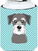 Vista 357 de Caroline's Treasures BB1293LITERK Tablero de ajedrez verde lima Weimaraner Botella de vino Hugger Funda Enfriadora Abrazador Lavable a Máquina