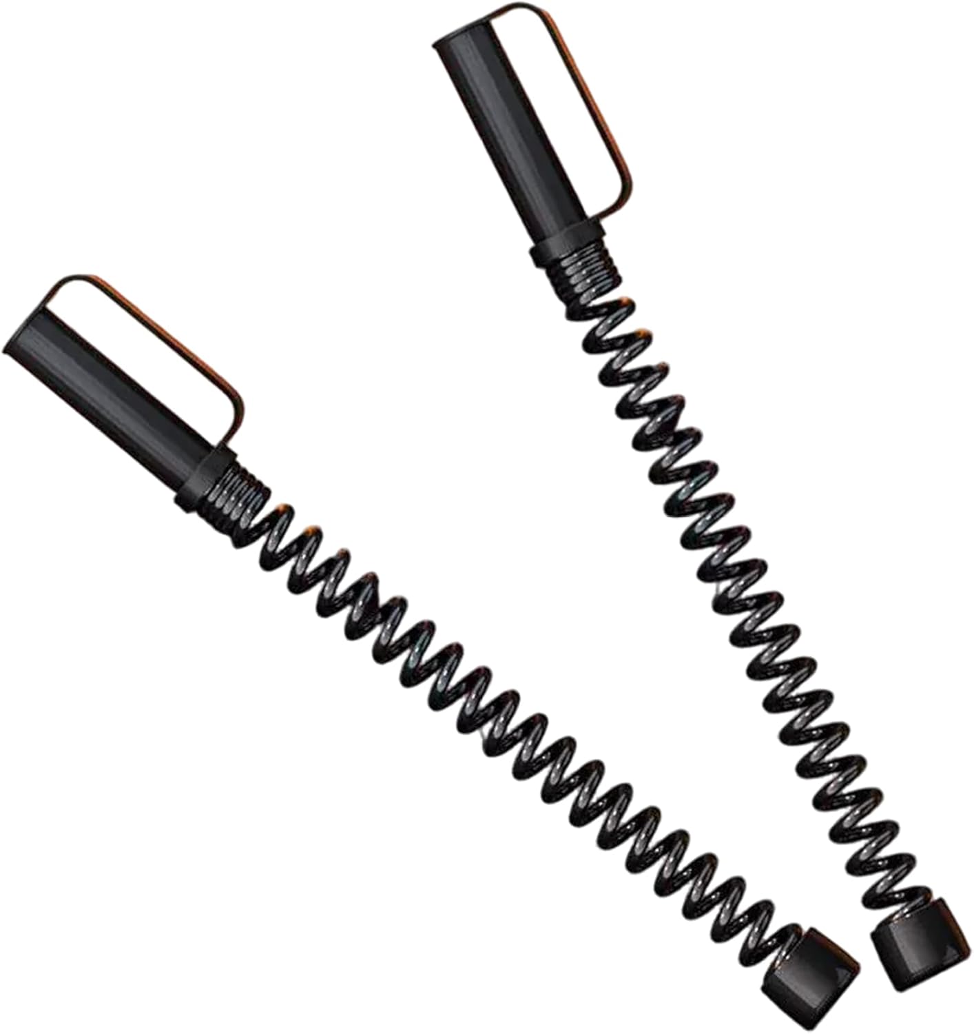 Battle Ropes, 2Pcs 18in Elastic Silent Spring Exercise Rope with Non-Slip Handle Cordless Portable Full-Body Fitness Equipment for Home, Gym, Travel