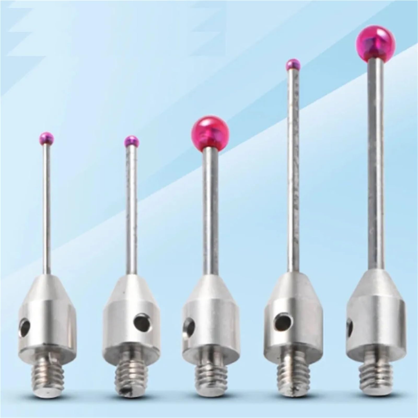 1 Uds sonda M4 hilo rubí aguja de medición tres coordenadas cabezal de medición varilla de medición sonda máquina herramienta tridimensional(25)