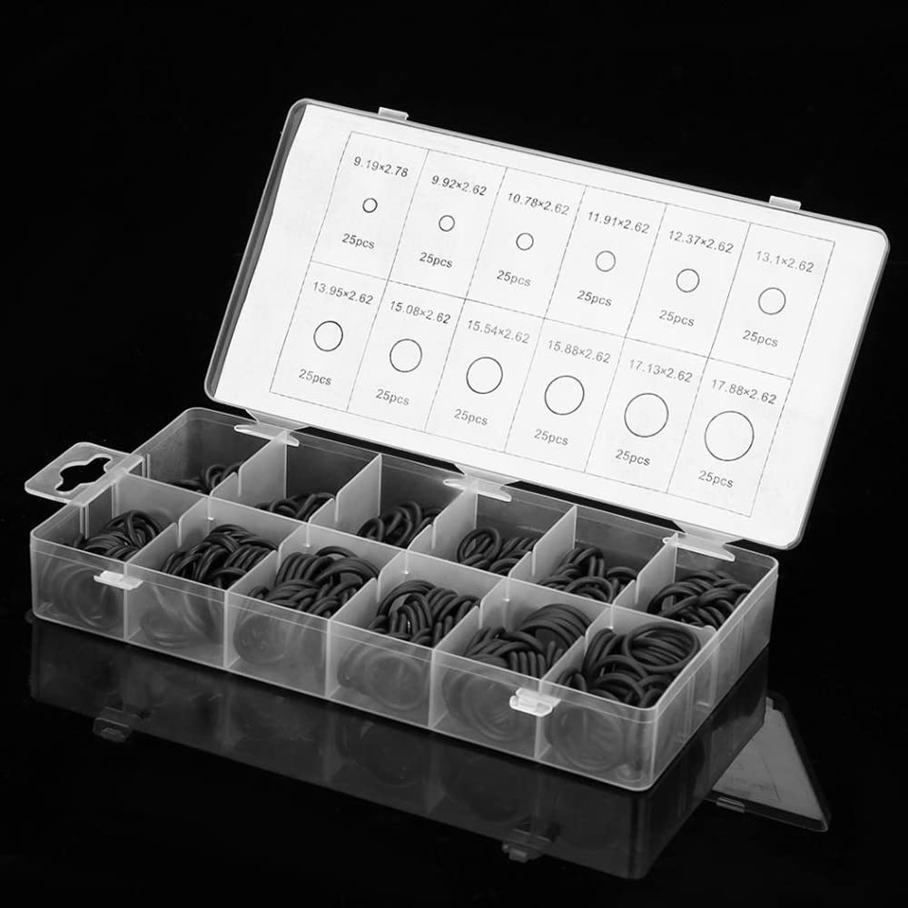 O-Rings Box, Rubber O-Ring O-Ring Assortment Set Rubber Sealing Ring ...