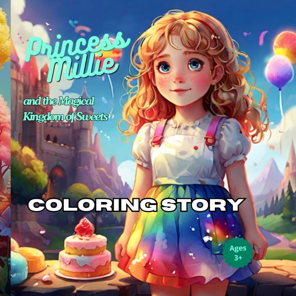 Princess Millie: and the Magical Kingdom of Sweets - Coloring Story (Millie Books)