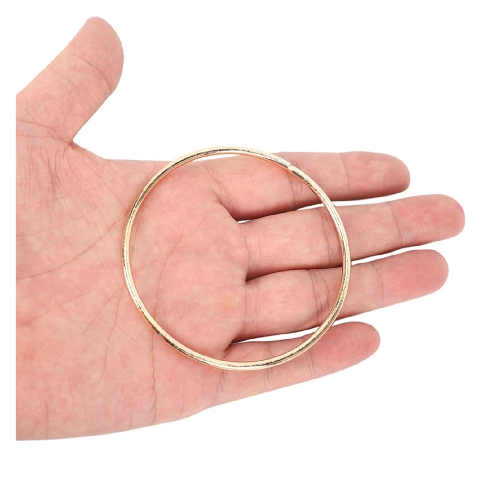 Confezione da 30 anelli in metallo acchiappasogni dorati 3 pollici | Anello Macrame Hoops for acchiappasogni e artigianato