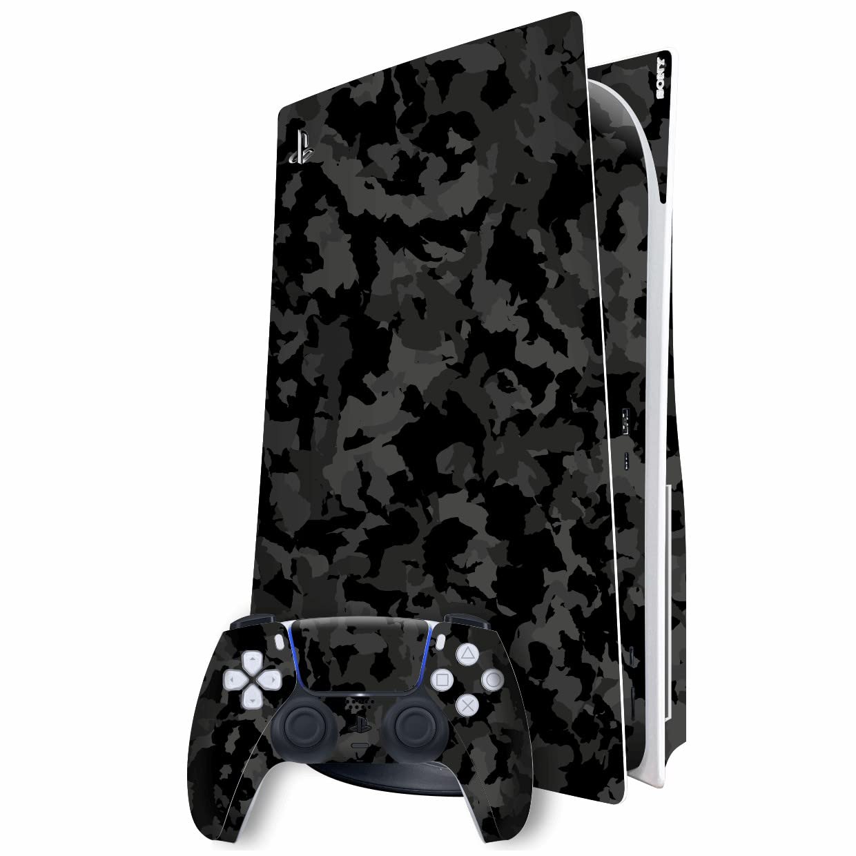 GADGETS WRAP Printed Vinyl Skin Sticker Decal Wrap Compatible with PlayStation 5 (PS5) DISC Edition - Camouflage Dark Slate Skin Multicolor (B0BW5LKPMS) Amazon Price History, Amazon Price Tracker