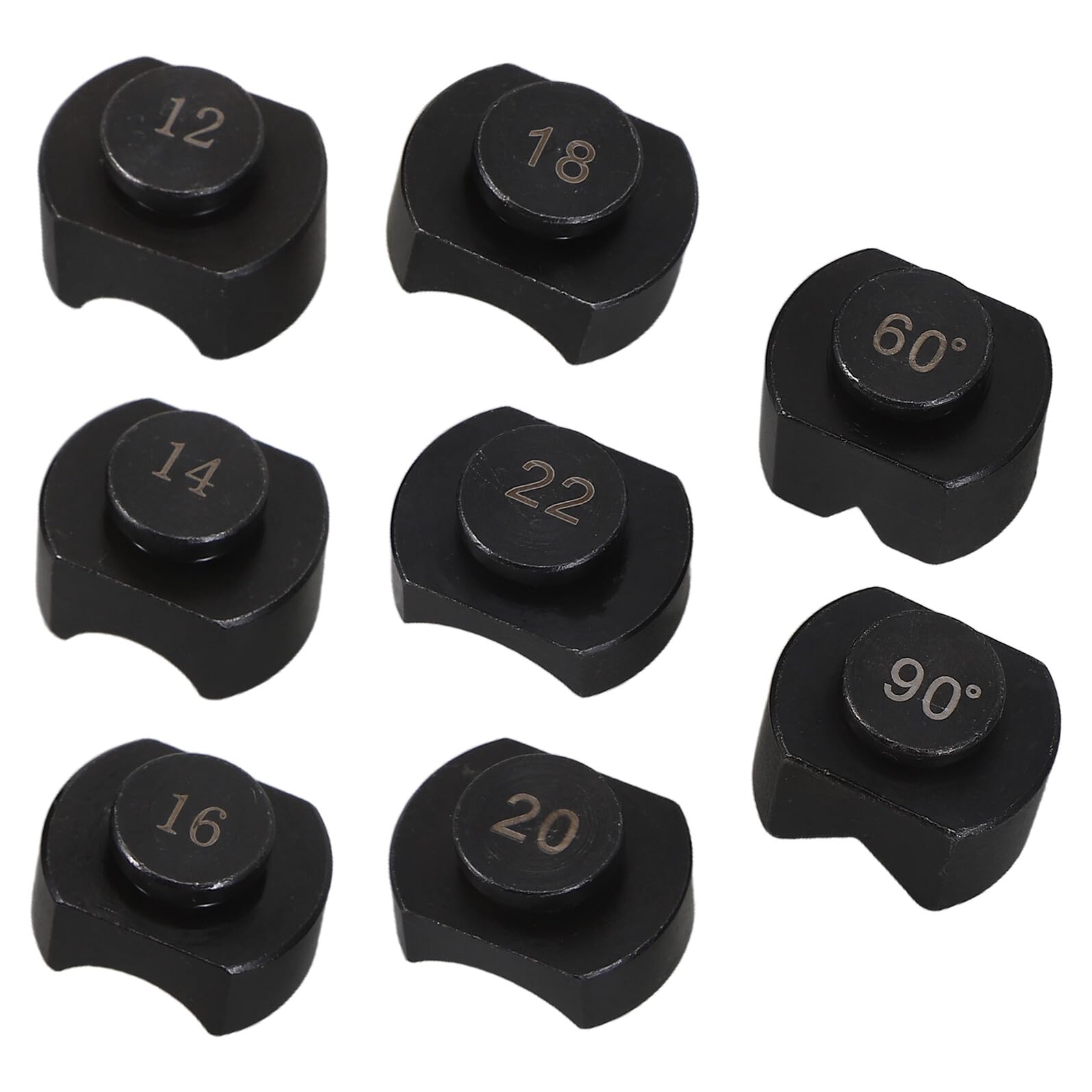 Alipis Molde para Doblar Anillos 8 Piezas Accesorios de Acero Cromado Endurecido para Dobladora de Joyas Matrices de Repuesto para Fabricación de Anillos Herramienta para Artesanía y