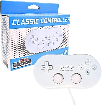 Old Skool Classic controller for Wii and WiiU White
