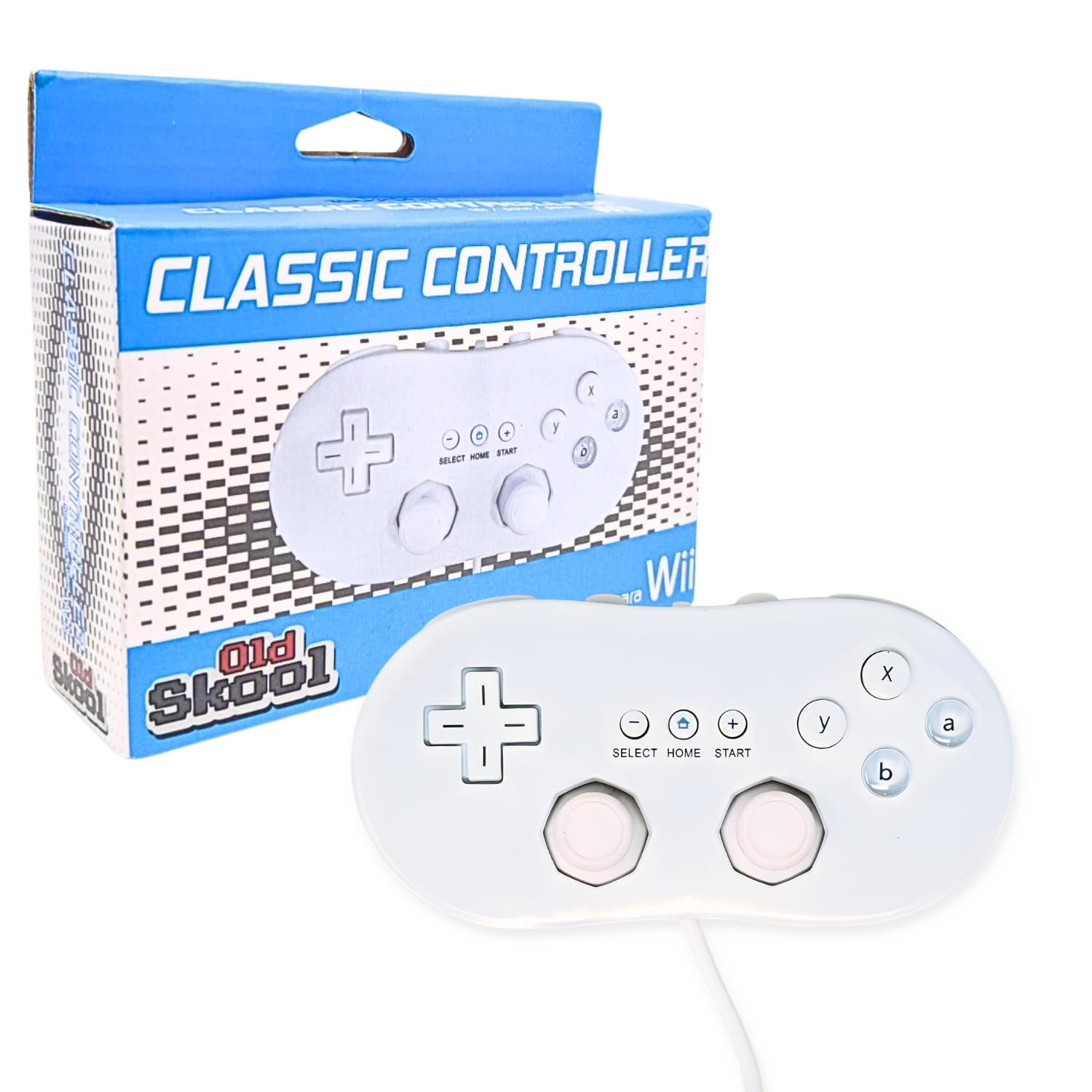 Amazon | Old Skool クラシックコントローラー WiiとWiiU用 ホワイト