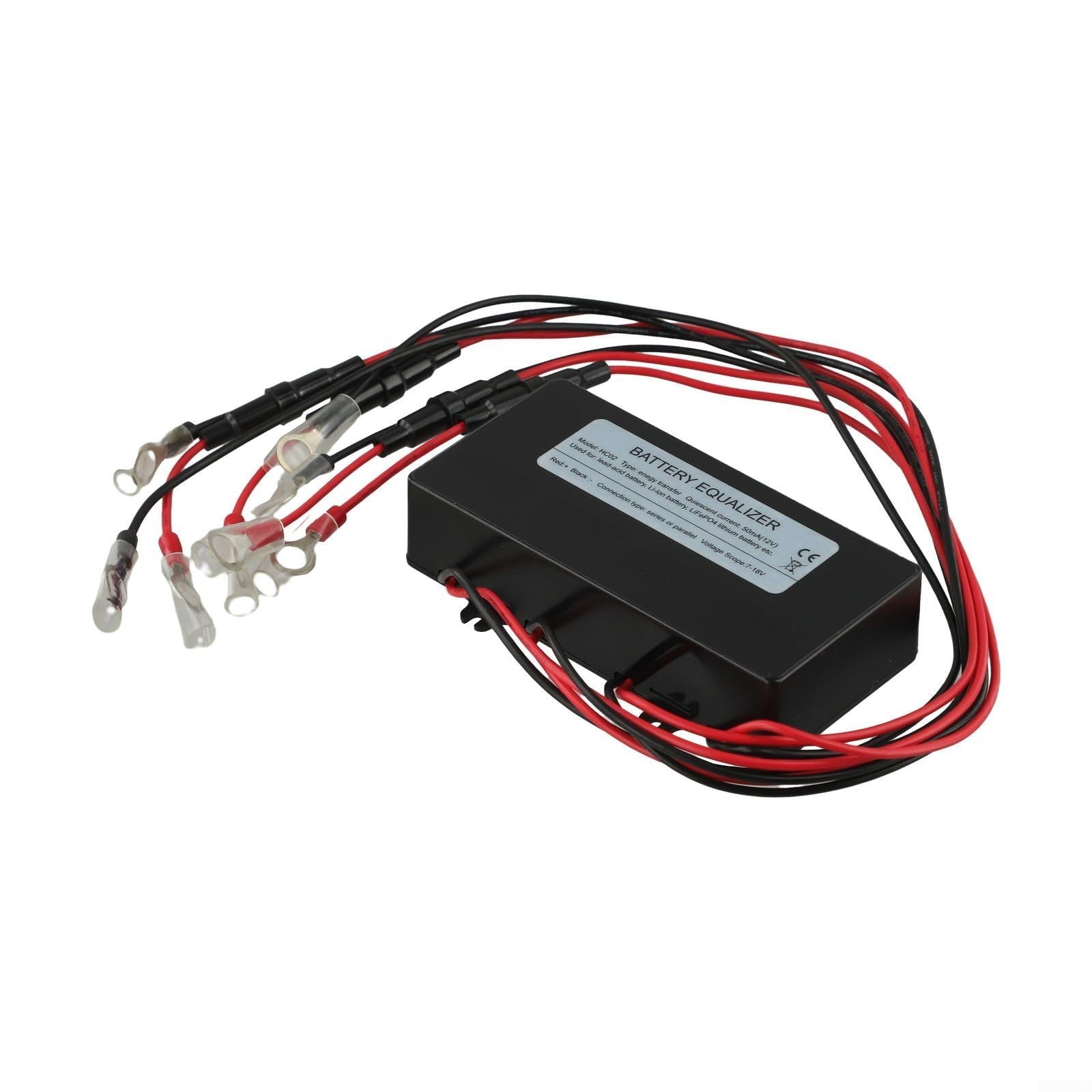 Intelligenter Batteriespannungsausgleicher, 24 V, 48 V, LED-Display, Lade-Entladungs-Equalizer mit Niederspannungs-Trennschalter für Serienverbindungen (HC02 (mit))