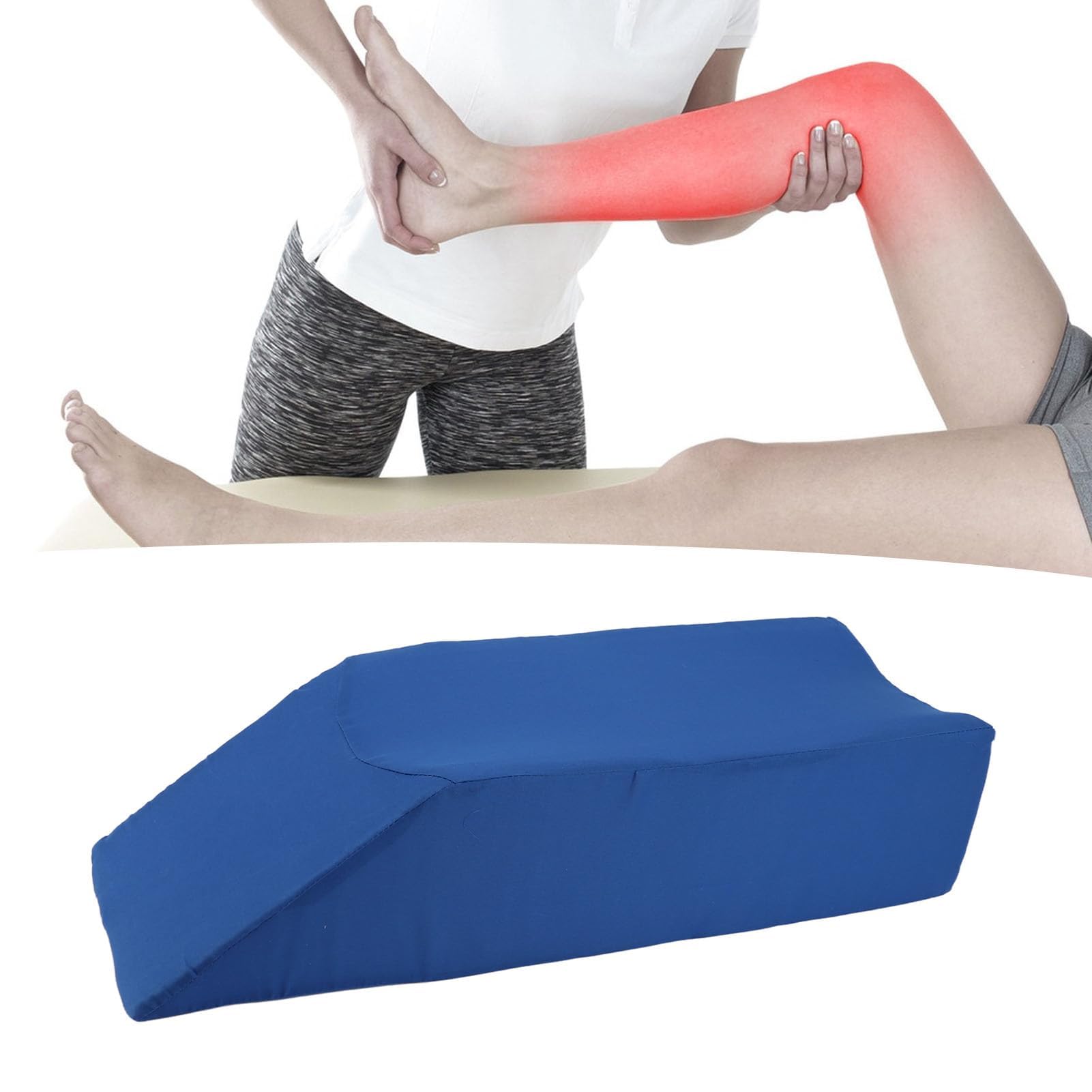 Almohada de Espuma Viscoelástica para Elevación de Piernas para Dormir, Leer, Descansar, Cirugía, Lesiones, Alivia el Dolor de Espalda, Cadera, Rodilla, Mejora la Circulación