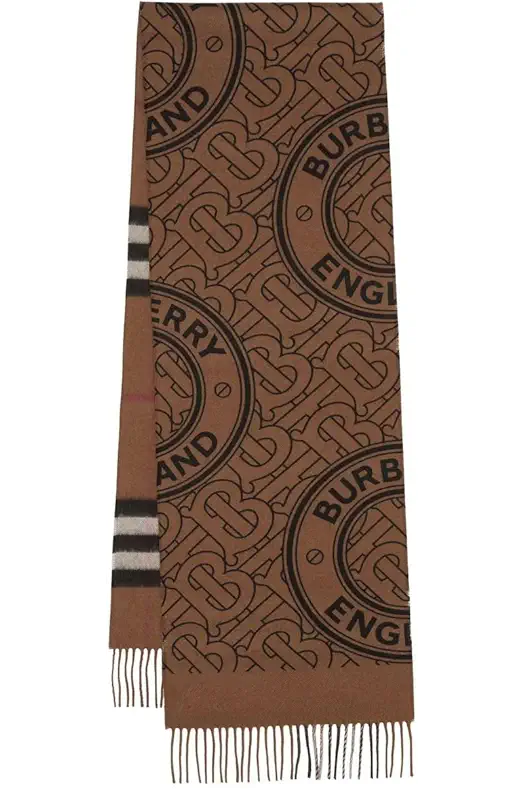 BURBERRY Check Scarf - 100% Cashmere