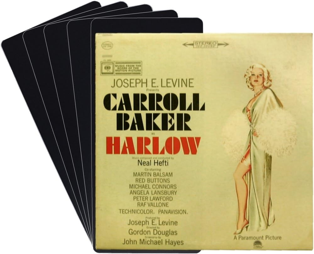 (30) 12" Record Divider Cards - LESSER CUT NARROW - Black, Standard 30mil - 6" x 13 1/2" - #12NS13NBK30