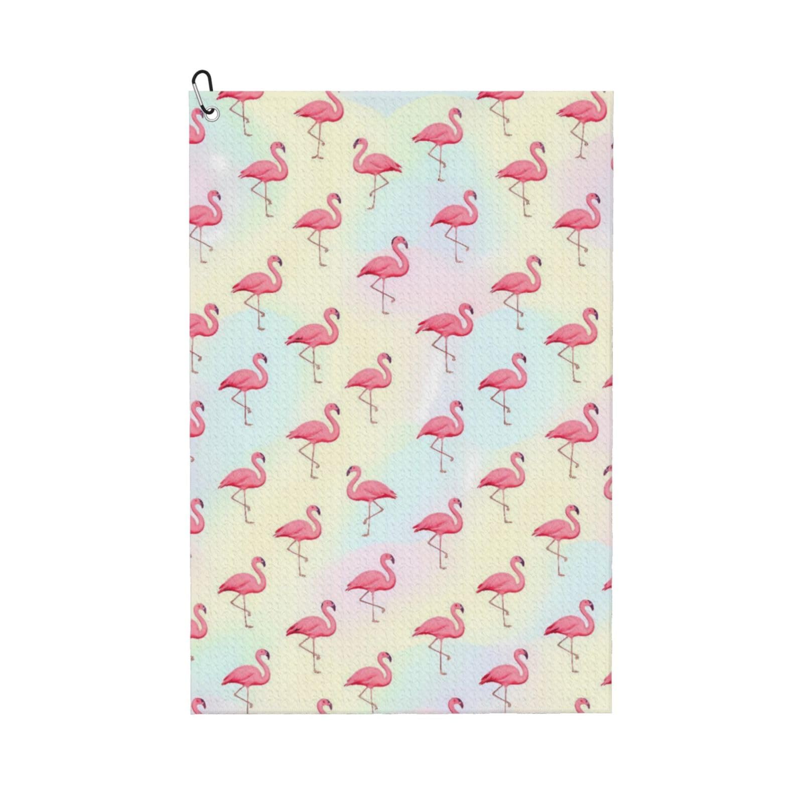 BSDFGSDD Cute Pink Flamingo Golf Towel 24 x 16 inches