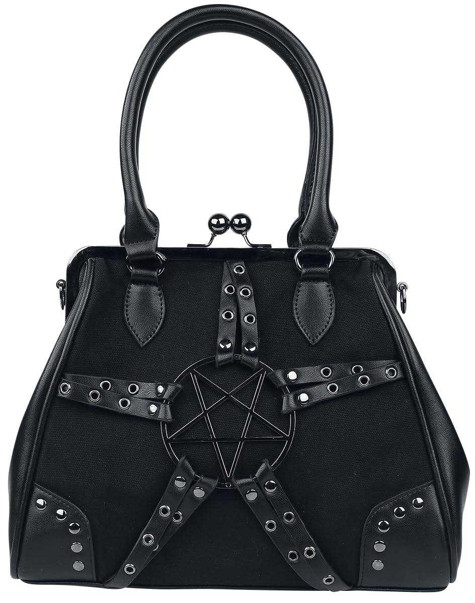 Banned Alternative Pentagram Damenhandtasche, Schwarz