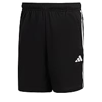 adidas Uomo Train Essentials piqué 3-Stripes Training Shorts, Black