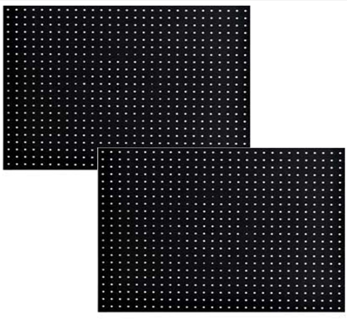 WallPeg Made in USA Pegboard Panels Garage Organization - Wall Storage Kit (PB-2 B) (2) ea - 24" x 16" Peg Board Tool Organizer Panel Set - Garage Organizer Kit