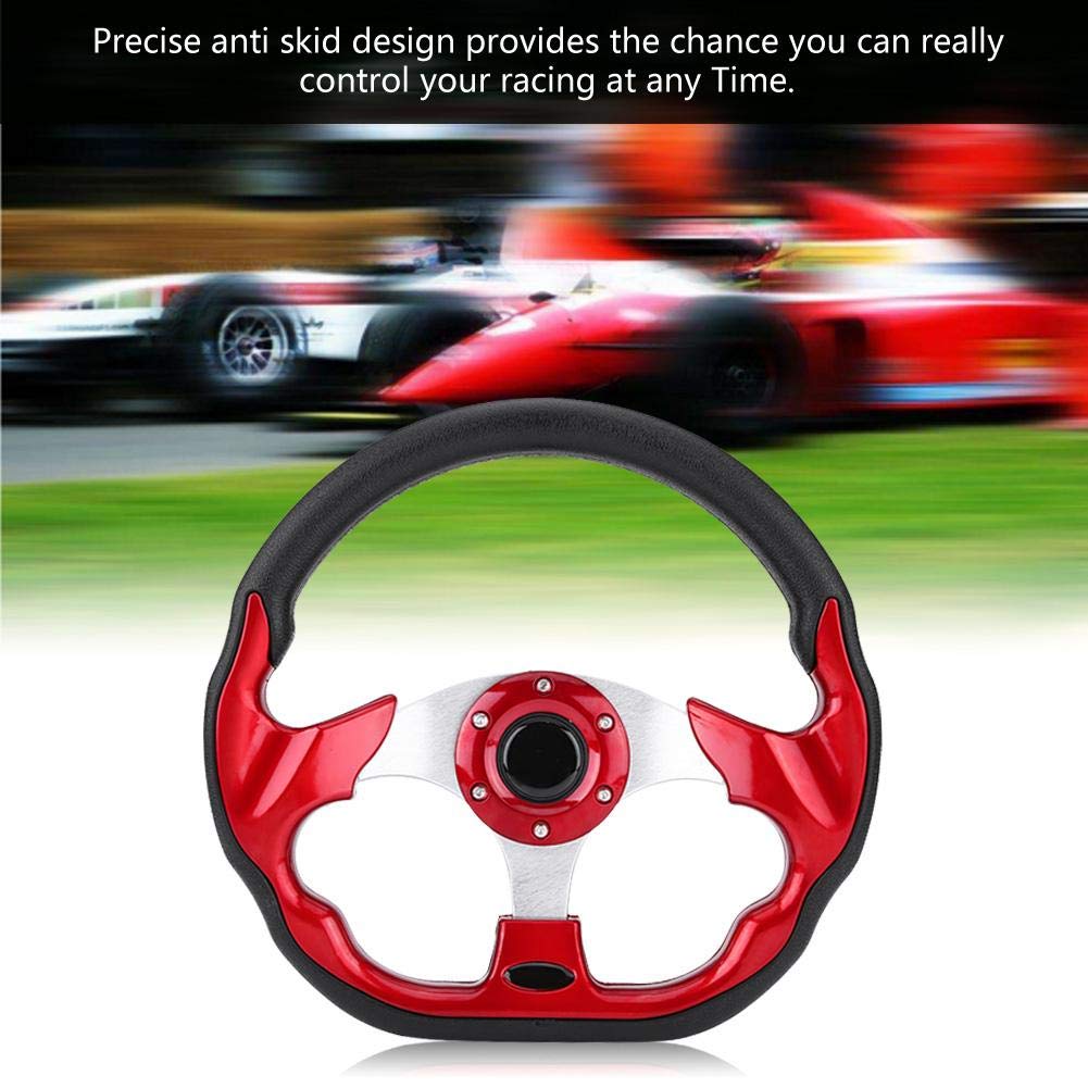 320mm carbon race stuurwiel modificatie race stuurwiel mini rood suede drift stuur geschikt voor carbon auto stuurwiel