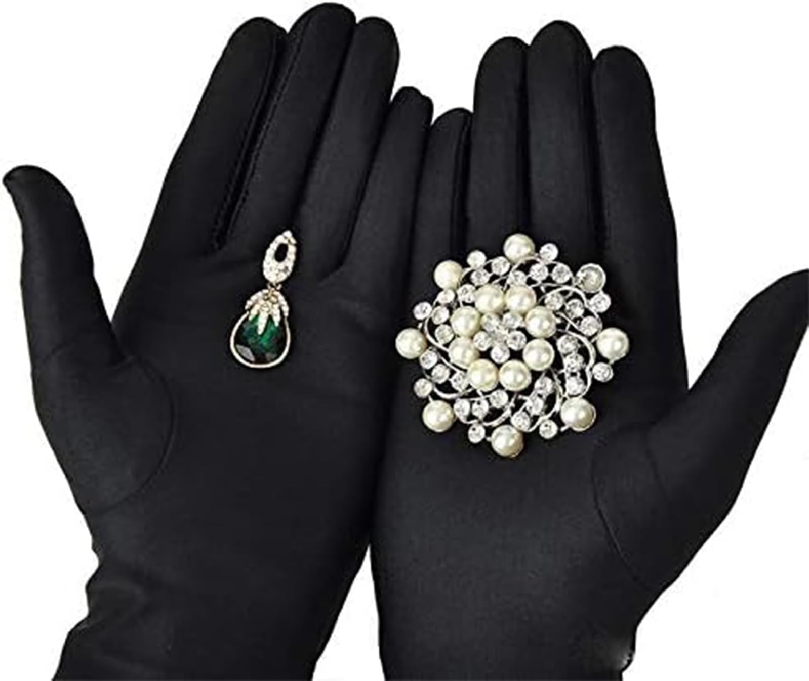 X spring Soft Gloves, 2 PCS 22x9cm Microfiber Cleaning Gloves for Sensitive Surfaces, Gentle Polishing Gloves for Jewelry Watches and Optical Lenses with Fingerprint Protection