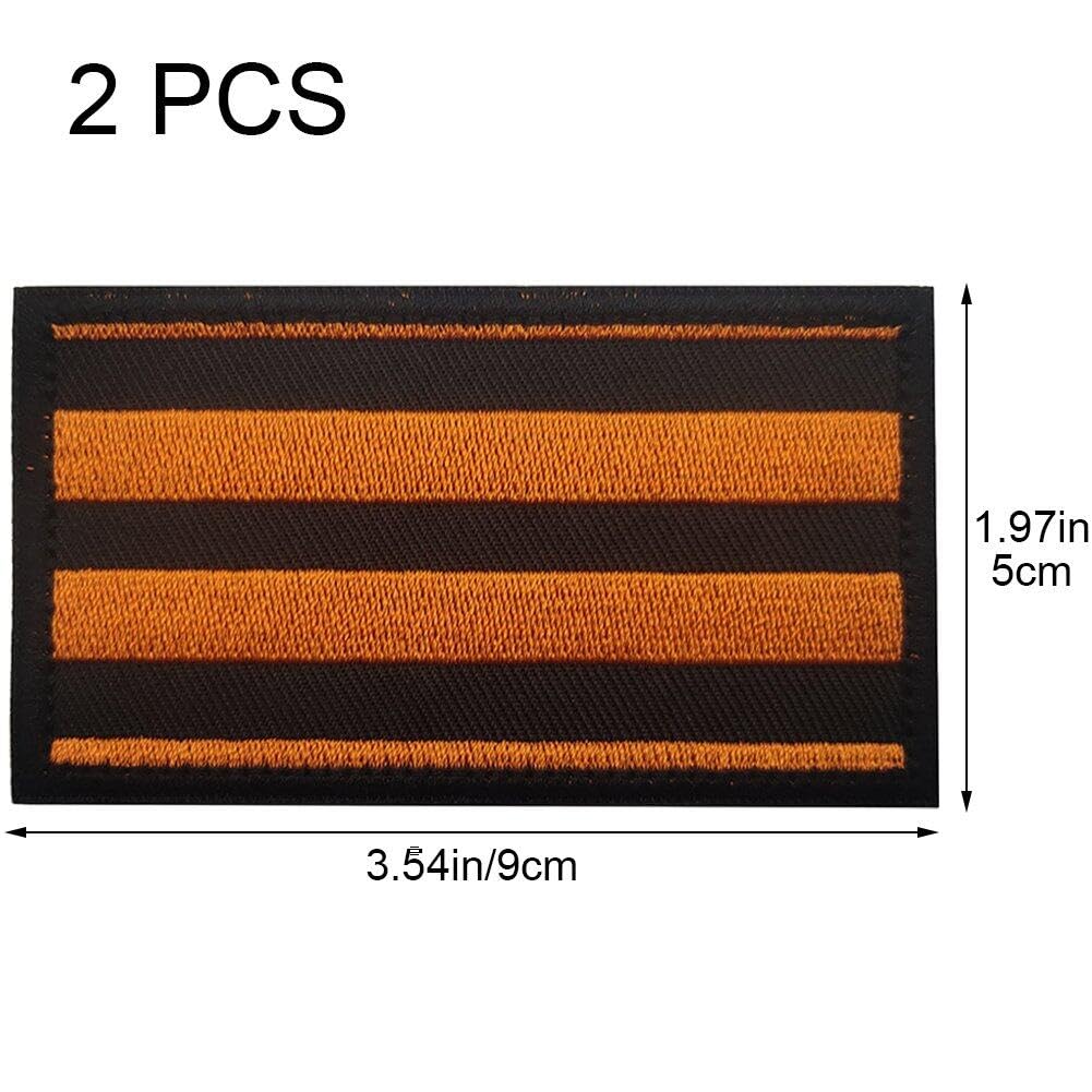 ODSS Lot de 2 patchs surdimensionnés russes FSB tactique militaire drôle avec crochet et boucle – 7,5 x 20,5 cm