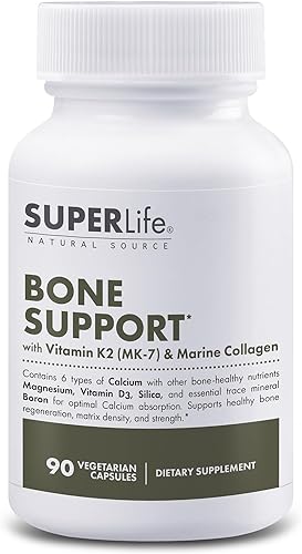 Fresh Start Soporte óseo: 6 tipos de calcio altamente absorbible con nutrientes de construcción ósea, magnesio, vitamina D3 y sílice, promueve