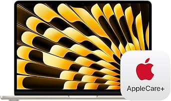 Apple 2025 MacBook Air 13-inch Laptop with M4 chip Built for Apple Intelligence, 13.6-inch Liquid Retina Display, 16GB Unified Memory, 512GB SSD Storage, Touch ID; Starlight with AppleCare+ 3 Years