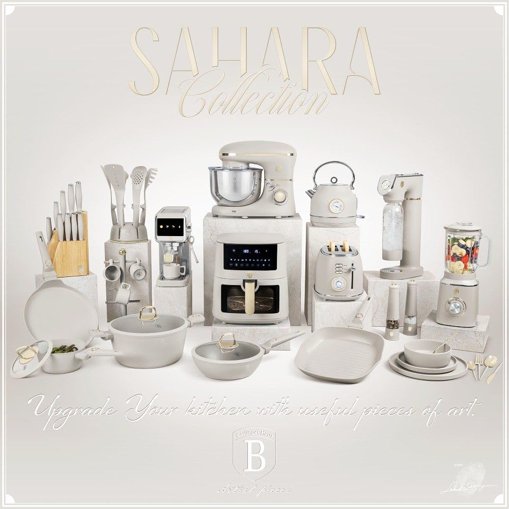 Berlinger Haus Besteckset Edelstahl 24 Stück Poliert Sahara - Champagne | Stilvoll, Hochwertig und Elegant