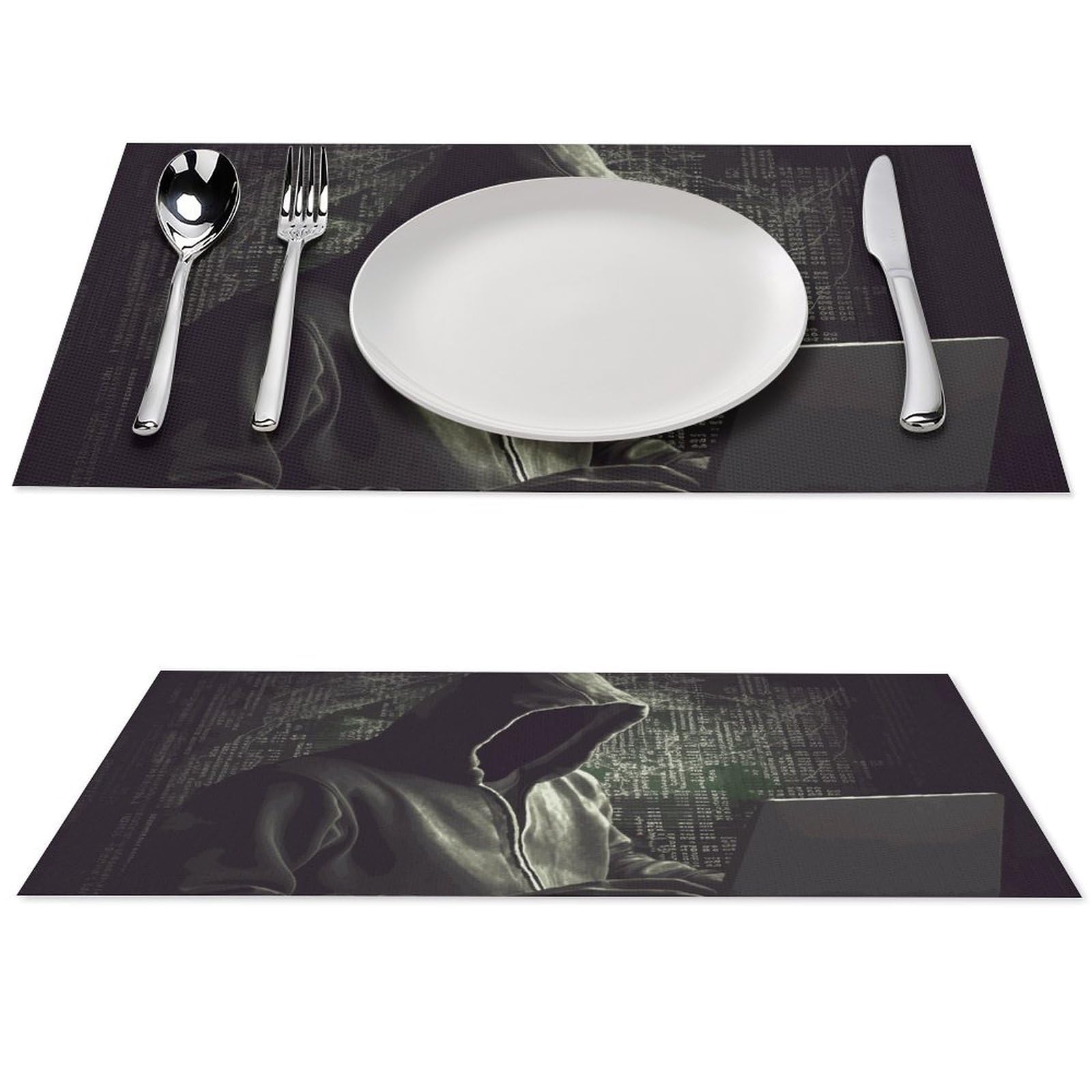 Sets de table antidérapants Hacker pour embellir vos repas en terrasse ou dans la cuisine