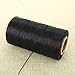 Soledi 260M 1mm 150D Flat Waxed Wax Thread Cord Sewing Craft for DIY Leather Tool Hand Stitching - Black