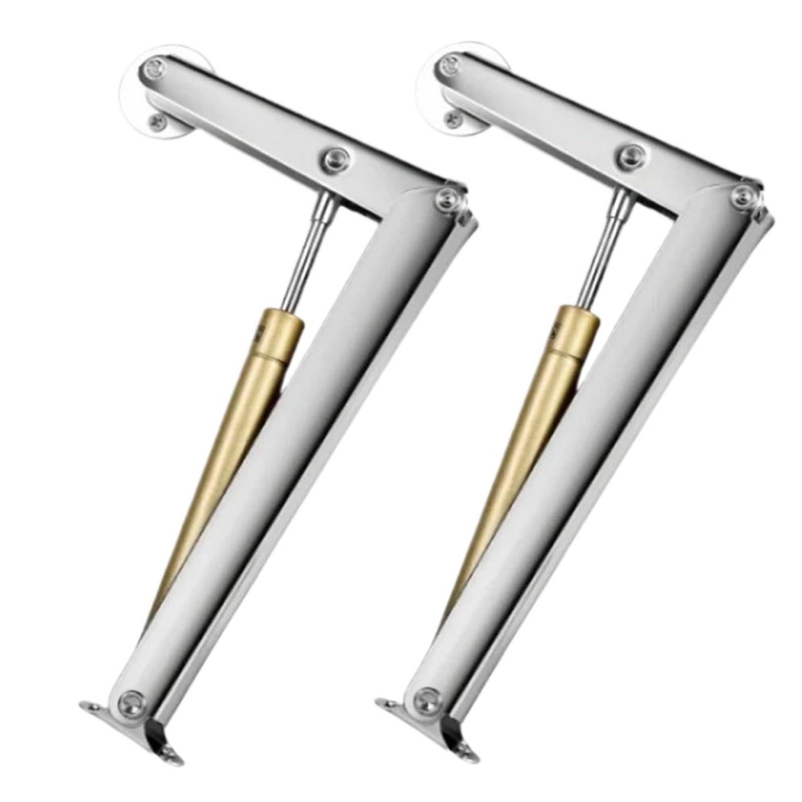 2 Stück Hochleistungs-Gasfedern 3 kg – 20 kg Gasdruckfedern Soft-Close-Deckelstützscharniere Automatisches langsames Absenken(6KG 60N)