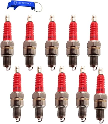 TC-Motor Bujías de encendido A7TC de carreras de alto rendimiento para 50cc 70cc 90cc 110cc 125cc 140cc 150cc 160cc Pit Dirt Bike Motocicleta ATV