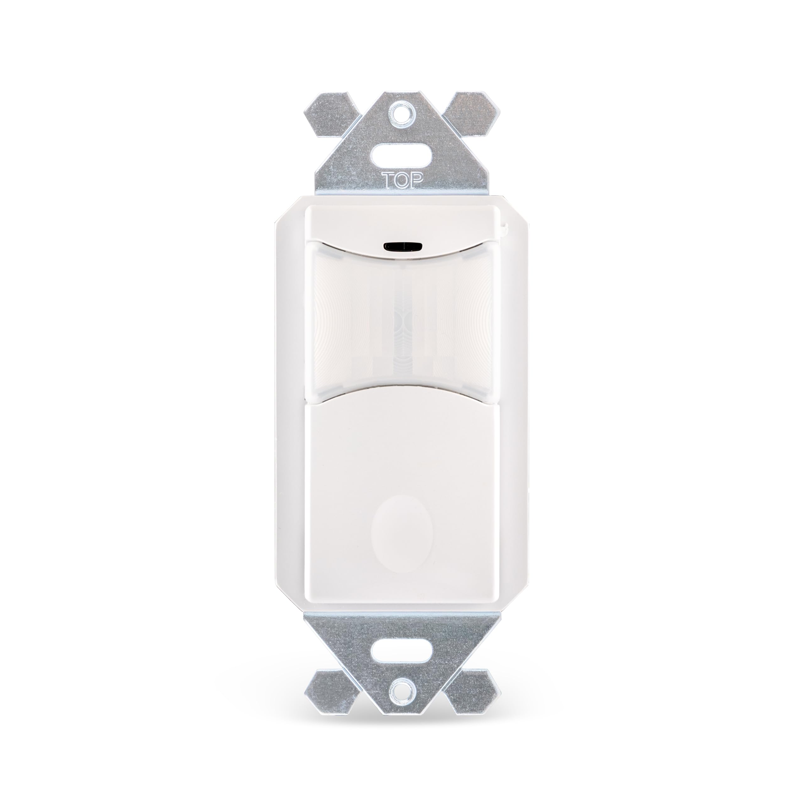 SWX-103-WH Interrupteur mural avec capteur de vacance Blanc – unipolaire et 3 voies, pas de neutre nécessaire, compatible LED, détection de mouvement PIR, marche/arrêt manuel, interrupteur