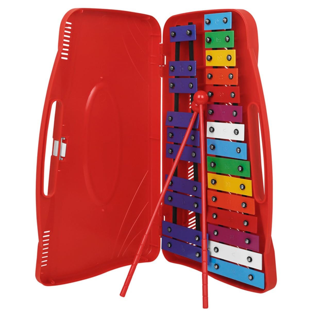 Toddmomy Aluminum Plate Piano Glockenspiel 25 Notes Xylophone for Boys and Girls Adults Beginner Percussion Instrument with Mallets Music Score