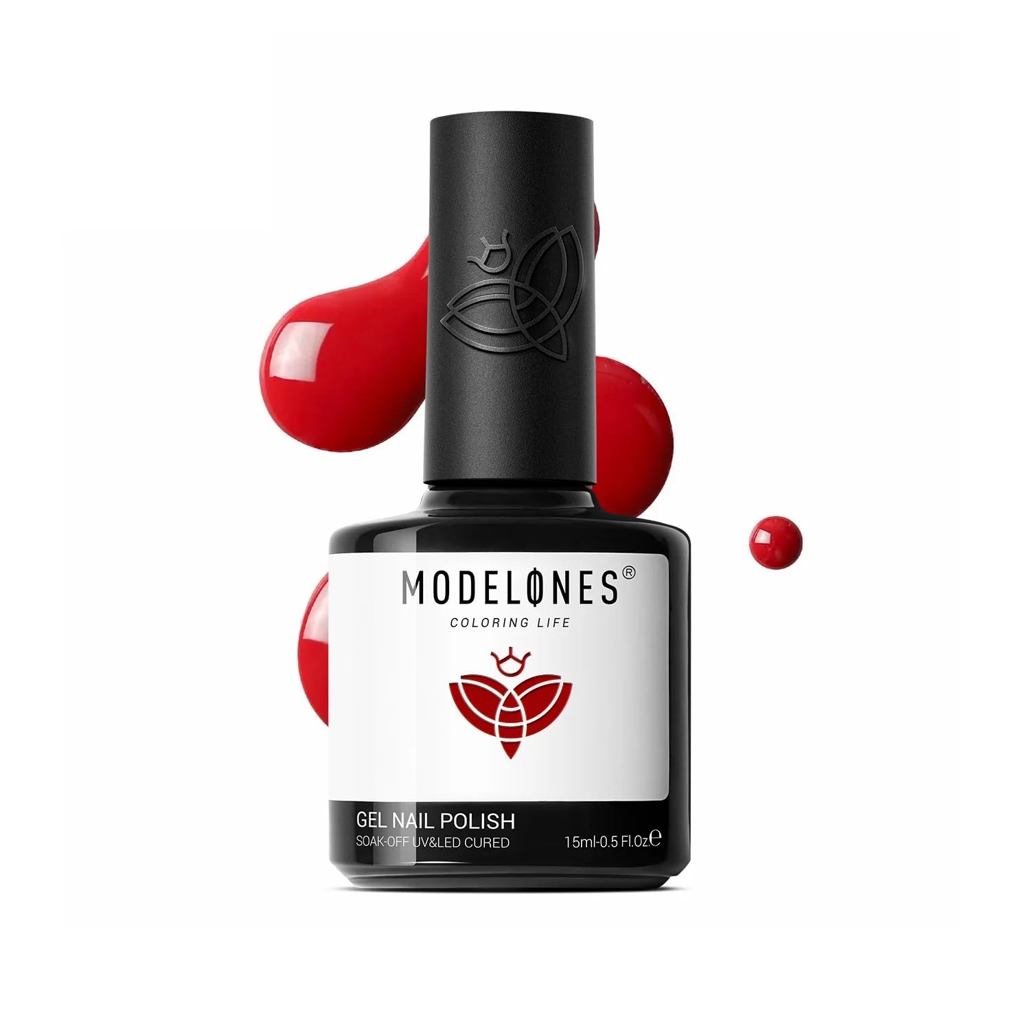 MODELONES Gel Nail Polish Inspire Gel Polish 15ml from BELLE GAGA™ Bridal Nail Art Bridal Collection Manicure Wedding Series UV Gelpolish (0239-Red)-image-5