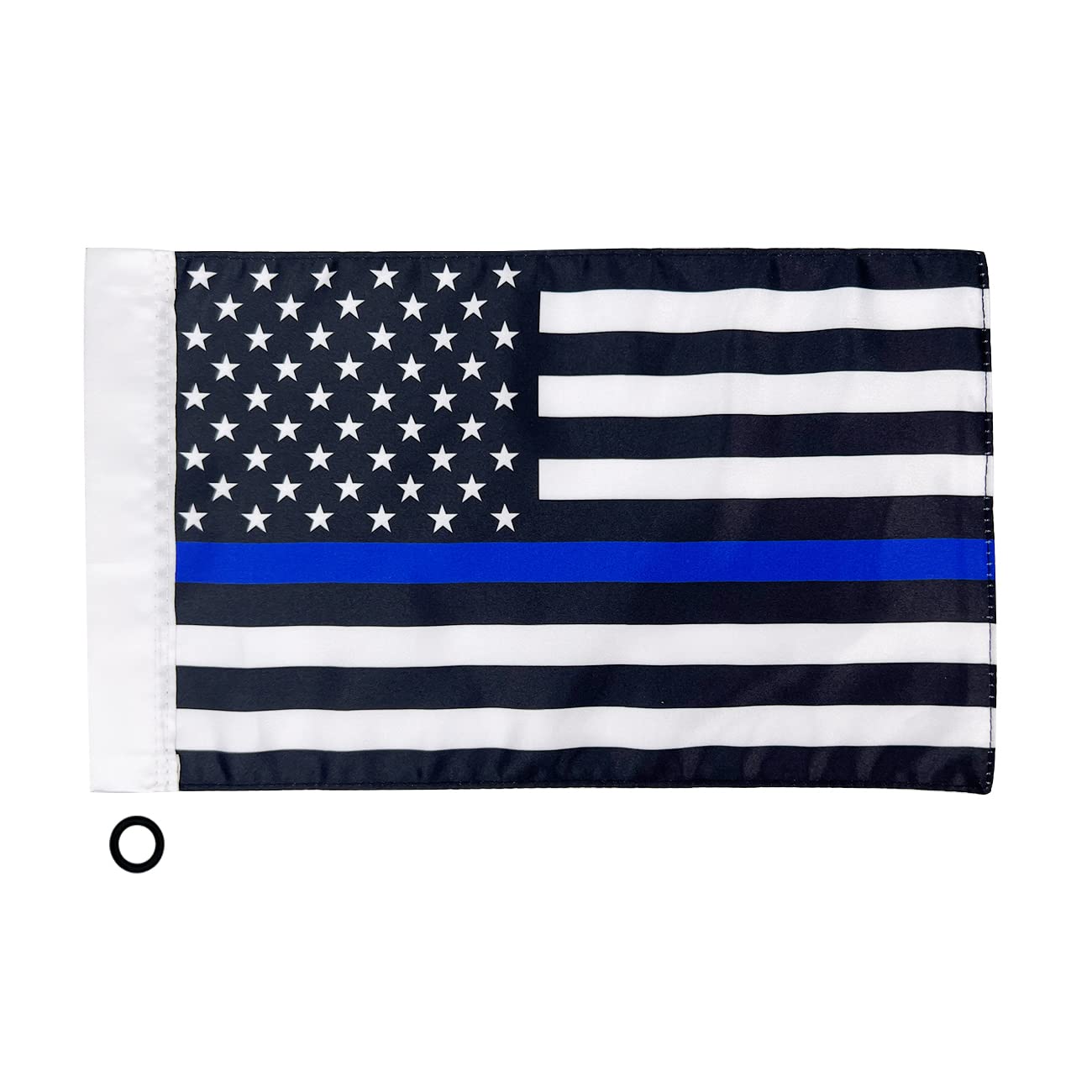 Motorcycle Flag,Thin Blue Line USA American Flag,Double Sided Double Stitched Motorcycle Flag 7x10