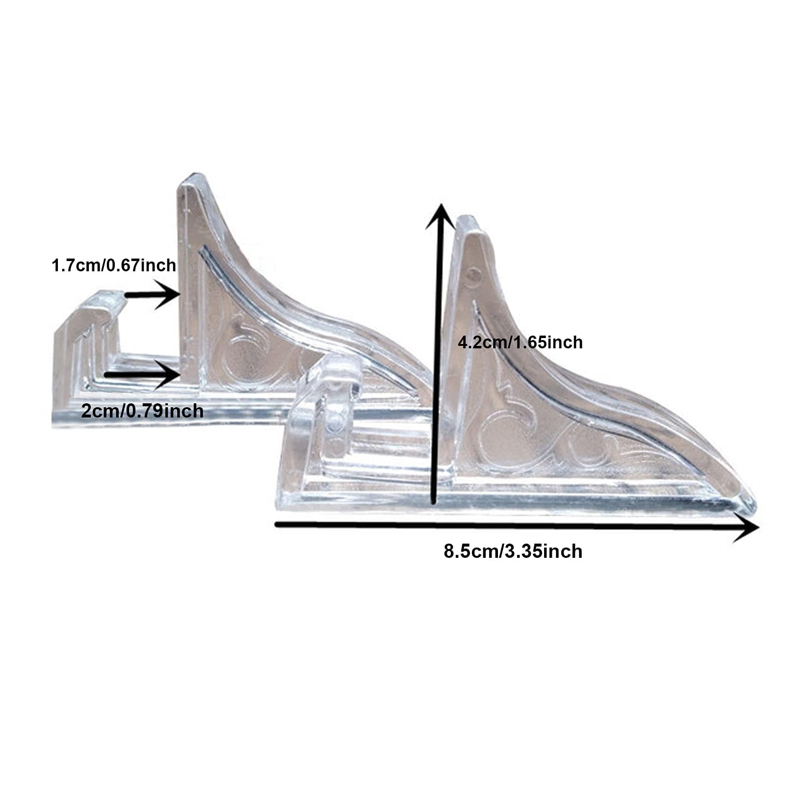 12 Supporti Per Libri In Acrilico Trasparente - Piccoli, Per Mostrare Oggetti, Decorazioni Casa - Foto 2