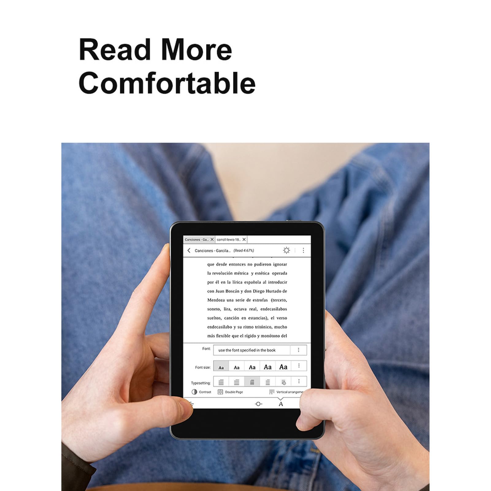 Lettore di Ebook da 6 Pollici, Dispositivo Digitale Portatile (BLACK)