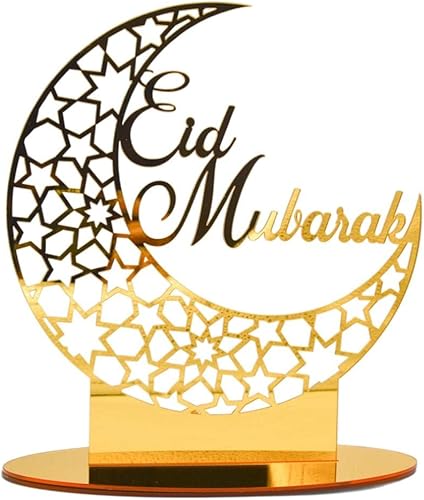 Cricia Adorno acrílico Eid Mubarak, Adornos acrílicos Eid Mubarak/Ramadan Kareem