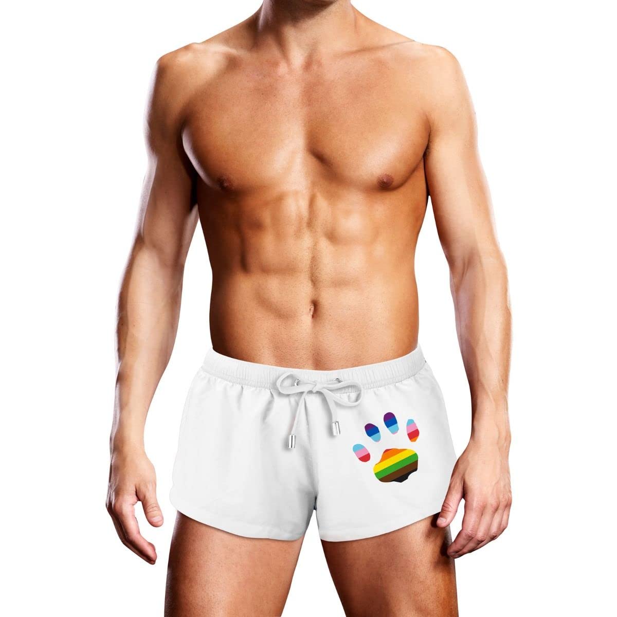 Prowler Swim Trunk White Oversized Paw Large - UK Waist Size - 32" - 36" - One Count