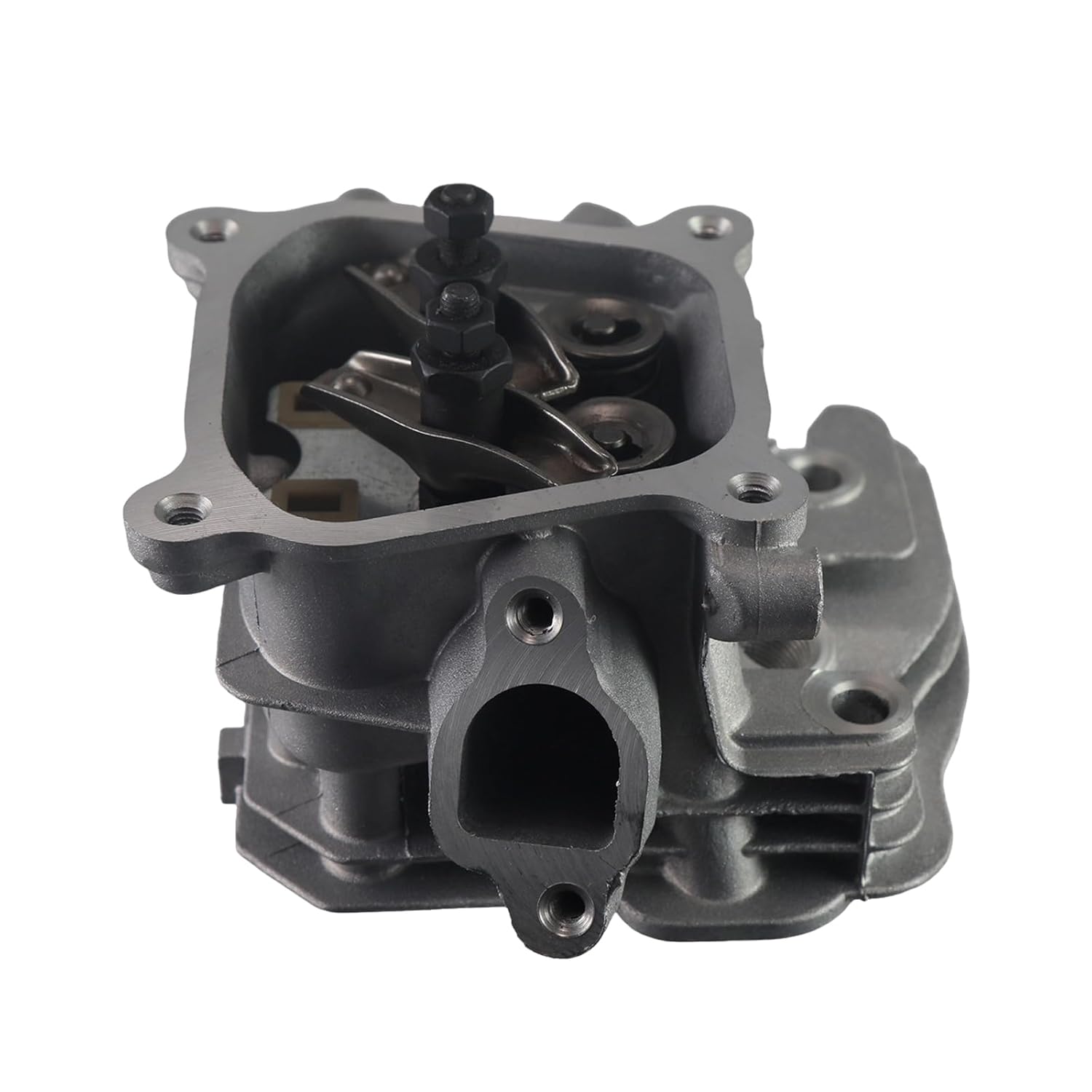 Assembled Cylinder Head CNC Valve Cover Kit for Honda GX160 GX200 for Predator 212cc Non-Hemi Engines, with Gaskets & Spark Plug Fits Generators, Water Pumps, Pressure Washers（Red）