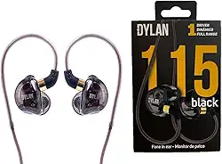 Fone de ouvido in ear DE115 transparente para retorno de palco DYLAN