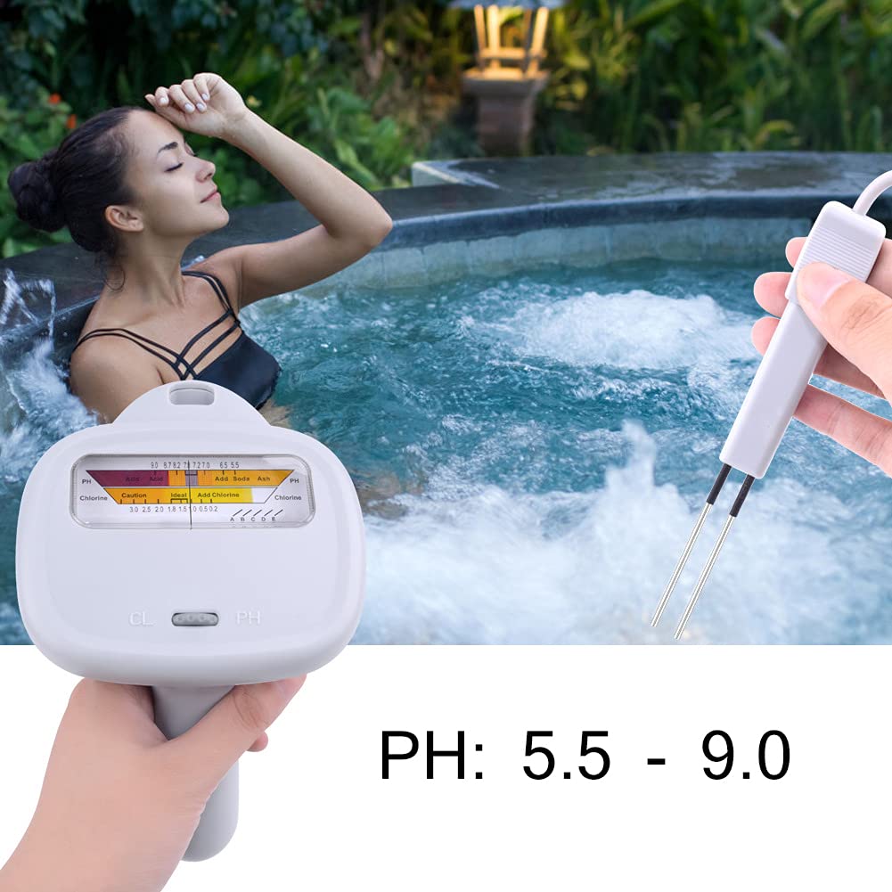 2 w 1 Przenośny cyfrowy tester jakości wody PH i poziomu chloru CL2 z maszyną do testowania analizy sondy do basenu Woda pitna Spa