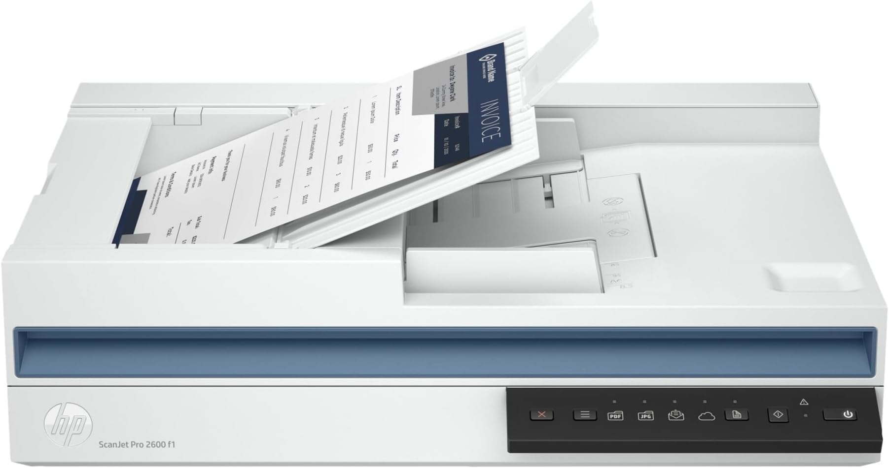 ScanJet Pro 2600 f1, White, Fast 2-Sided Scanning and Auto Document Feeder (20G05A)