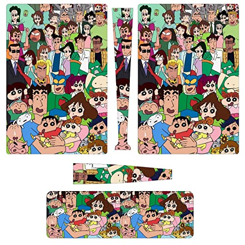 クレヨンしんちゃん ps5 スキンシール Ps5 対応用 プレイステーション 5 保護ステッカー 保護シール 全面保護 側面対応&両面対応 Playstation5 スキンシール 手触り良い 気泡防止 散熱良い 耐久性 汚れ防止 簡単取付 ドライブ版